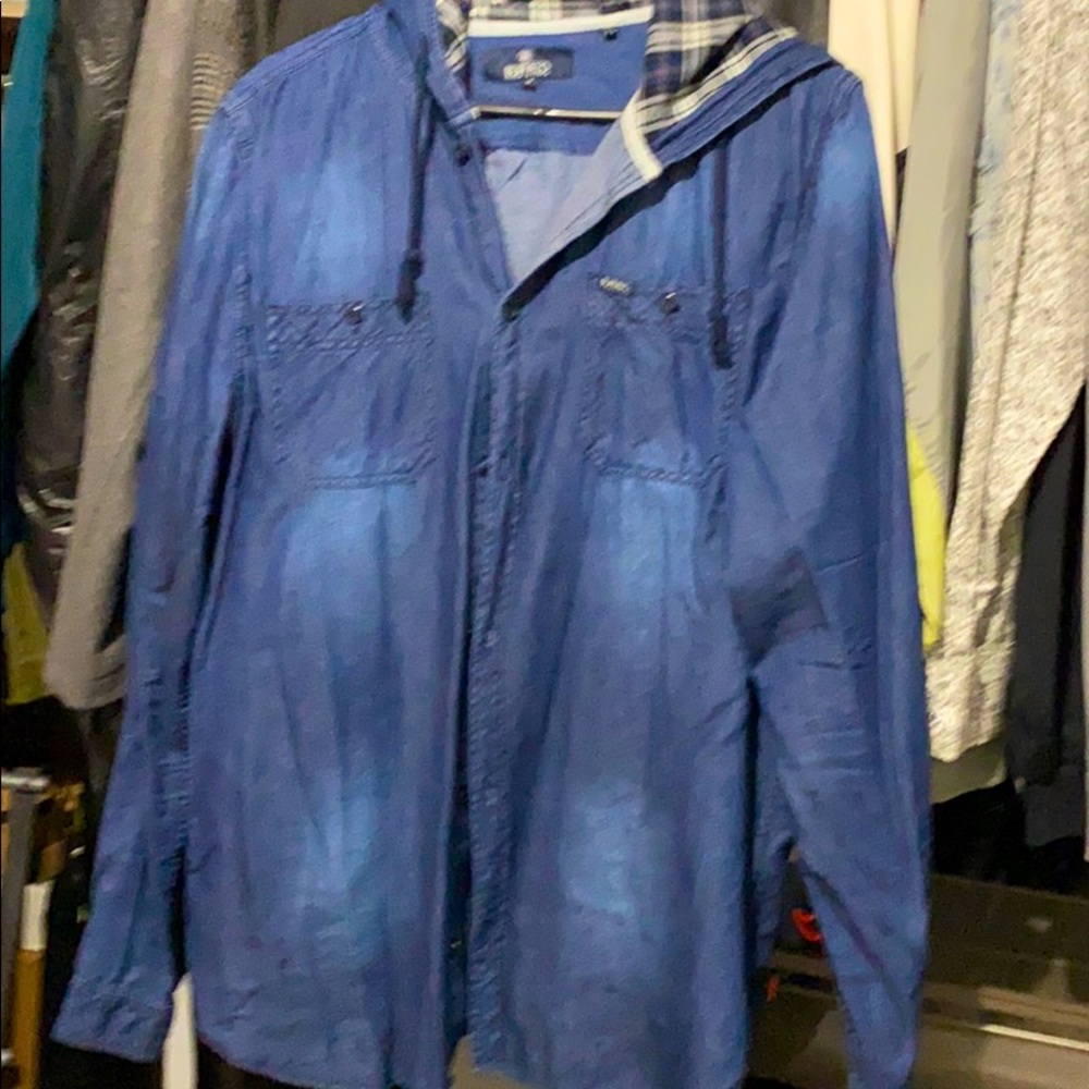 Jean button down shirt